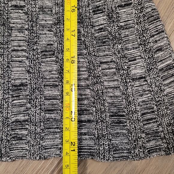 Eileen Fisher Silk Organic Linen Open Ladder Knit Sweater Women's M Gray White - Picture 6 of 6